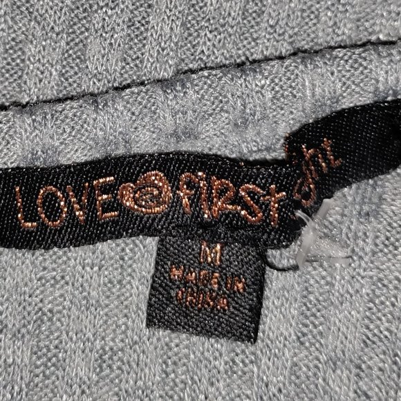 Love at First Sight - Grey Ribbed Jumper - Picture 6 of 6